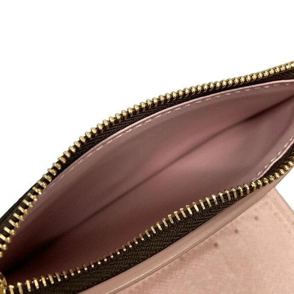 Auth LOUIS VUITTON Portefeuille Victorine M62360 Rose Ballerine Monogram - Picture 8 of 11